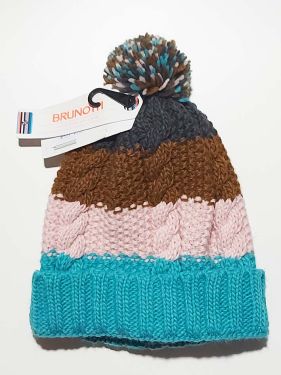 Muts, gekleurd met pompon, nr. 1