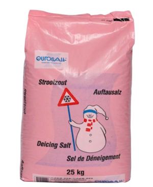 Eurosalt Strooizout / wegenzout - korrel 0,16 - 3 mm - 25 kg 