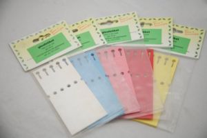 Gleufetiket 140 x 13 mm 50 st
