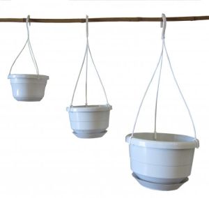 Hangpot wit (16cm) per stuk