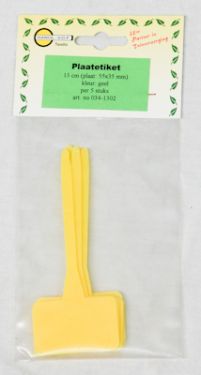 Plaatetiket 135/ 55 x 35mm, recht, per 10 stuks